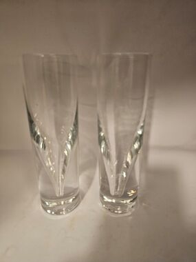 Vintage Carlo Moretti Bullet Glasses, Made In Italy, Set Of Two.
